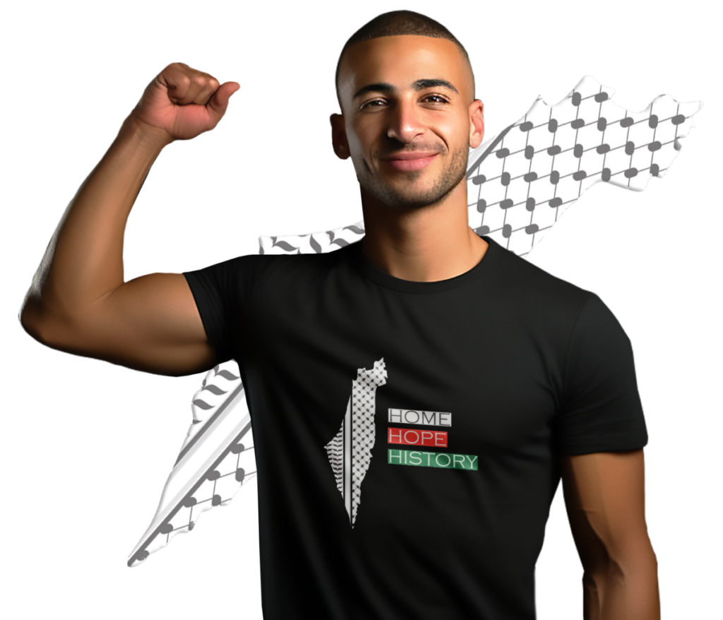 man shirt palestine palestinian map support