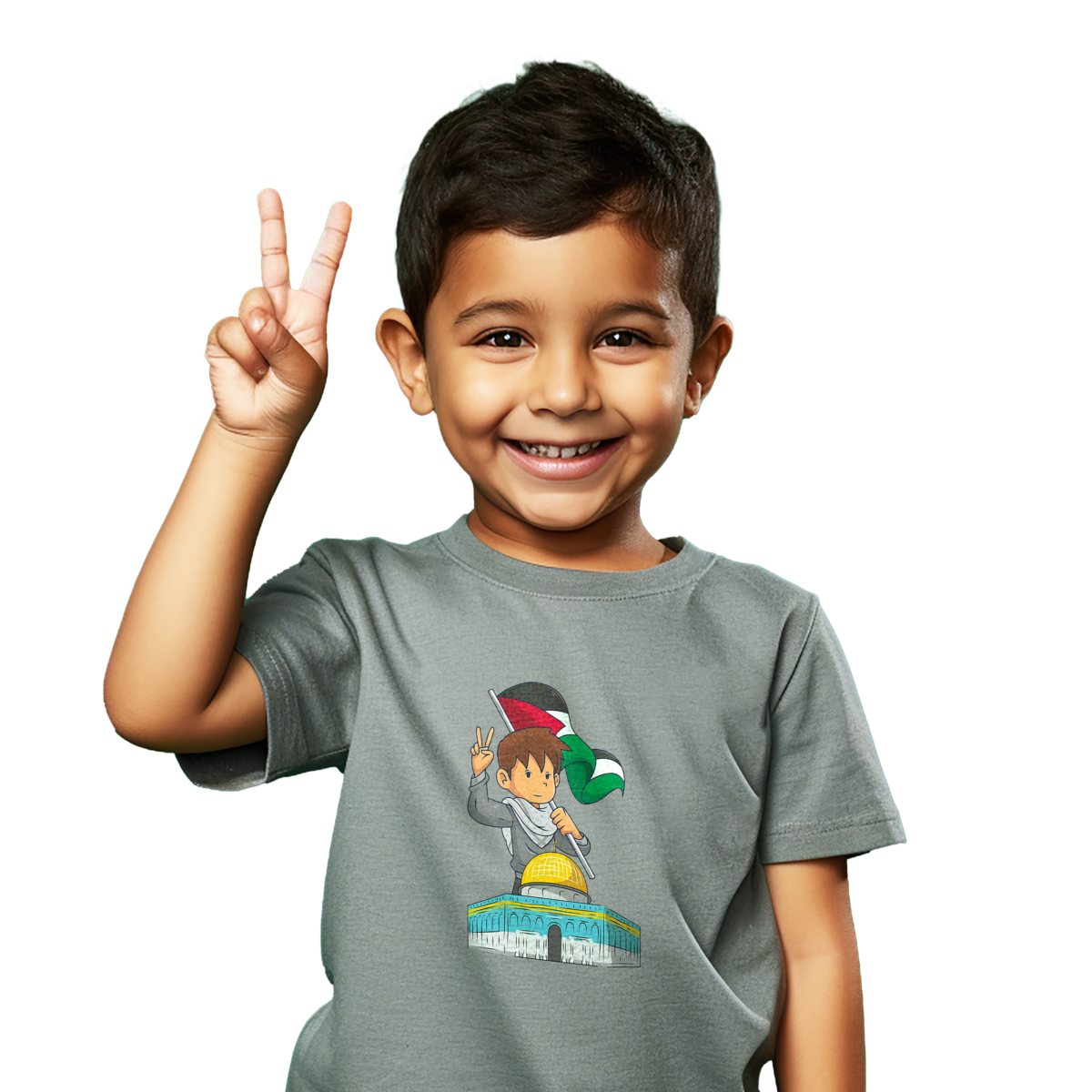 Child palestine palestinian t-shirt flag aqsa